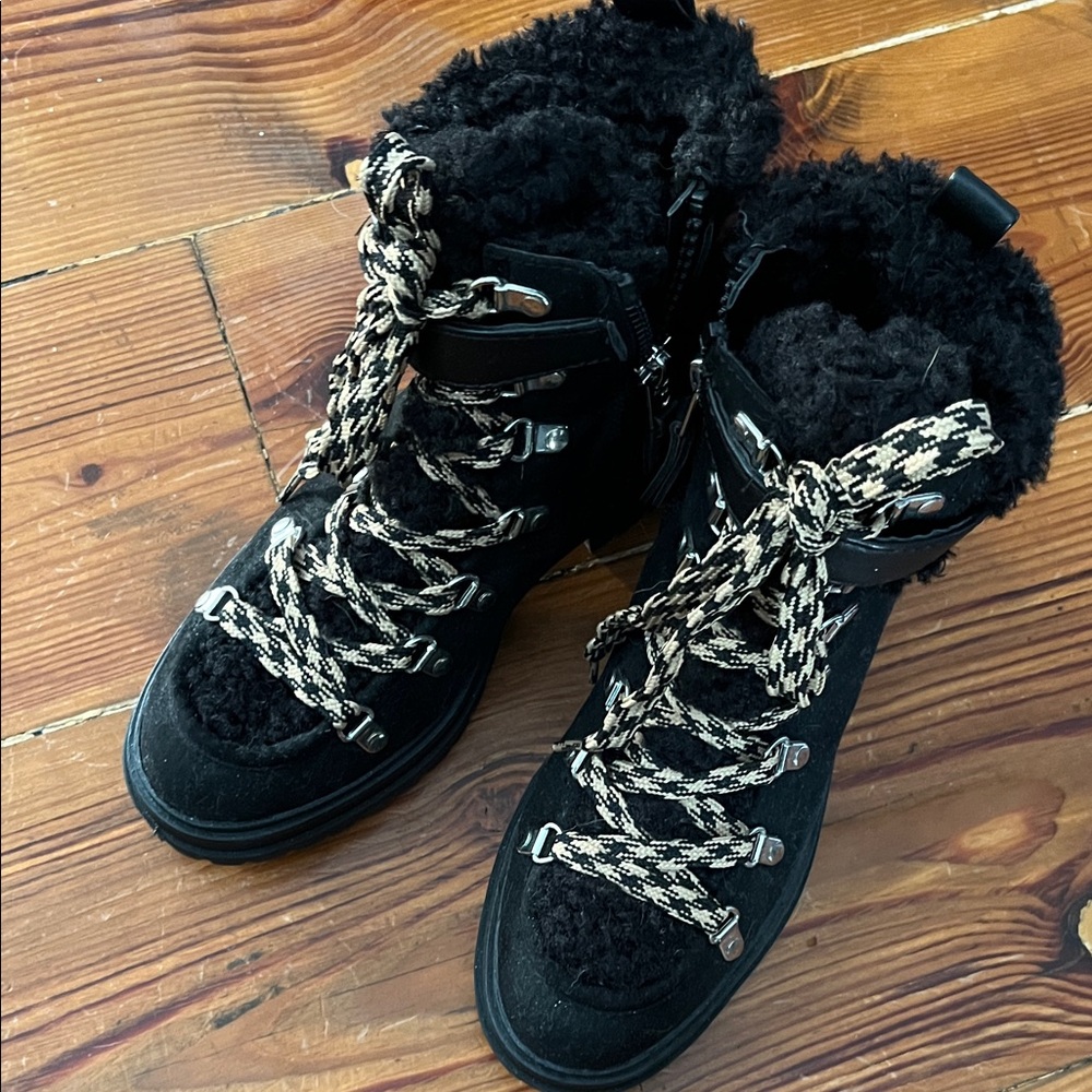 Circus by Sam Edelman Black Combato0 Boots - Picture 4 of 6
